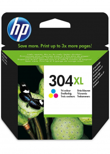 HP N9K07AE h&aacute;romsz&iacute;nű tintapatron (304XL)