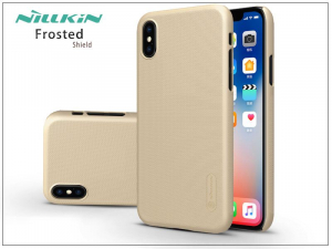 Nillkin Frosted Shield Apple iPhone X hátlap képernyővédő fóliával aranyszínű (NL146280)