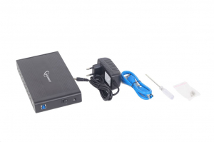 Gembird 3.5" külső SATA merevlemez ház USB 3.0 fekete (EE3-U3S-3)