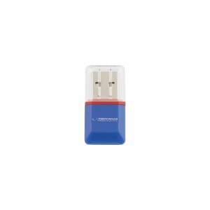 Esperanza USB 2.0 microSD kártyaolvasó kék (EA134B)