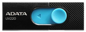 Pen Drive 32GB ADATA UV220 USB 2.0 Black/Blue (AUV220-32G-RBKBL)