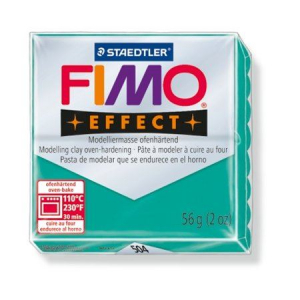 FIMO "Effect" gyurma 56g égethető áttetsző zöld (8020-504)