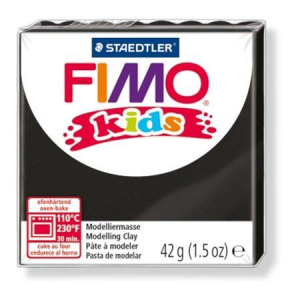 FIMO "Kids" gyurma 42g égethető fekete (8030-9)