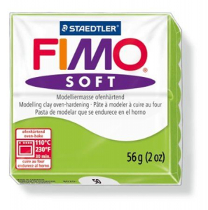 FIMO "Soft" gyurma 56g égethető alma zöld (8020-50)