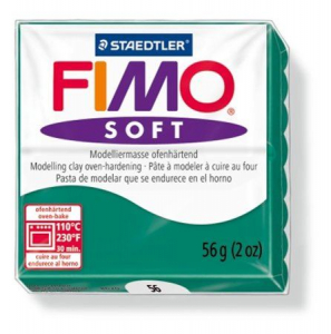 FIMO "Soft" gyurma 56g égethető smaragdzöld (8020-56)