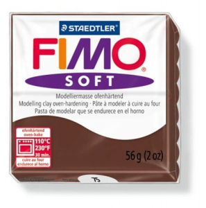 FIMO "Soft" gyurma 56g égethető csokoládé (8020-75)