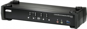 ATEN 4 Portos USB 3.0 4K DisplayPort KVM Switch (CS1924-AT-G)