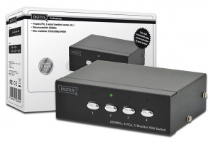 Digitus VGA 4 portos switch (DS-45100-1)