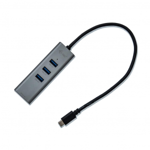 i-tec USB C Metal 3 portos HUB Gigabit Ethernet (C31METALG3HUB)