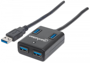 Manhattan SuperSpeed 4 portos USB 3.0 HUB (162296)