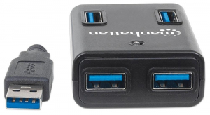 Manhattan SuperSpeed 4 portos USB 3.0 HUB (162296)