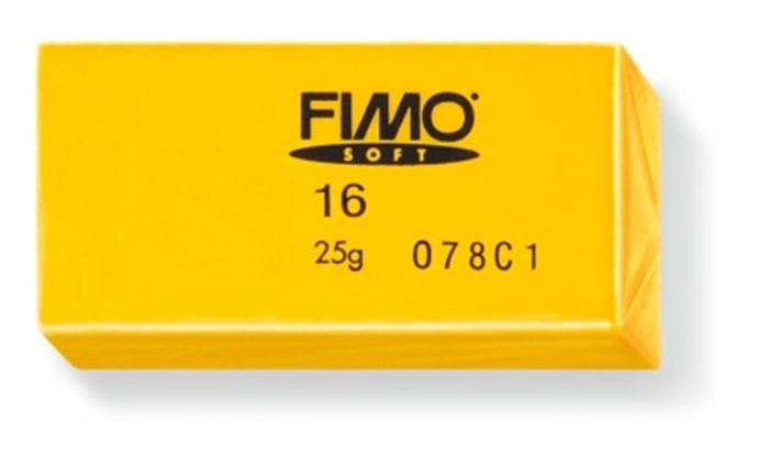 FIMO "Soft" gyurma 56g égethető napsárga (8020-16)