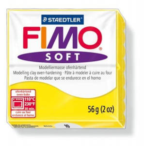 FIMO "Soft" gyurma 56g égethető citromsárga (8020-10)