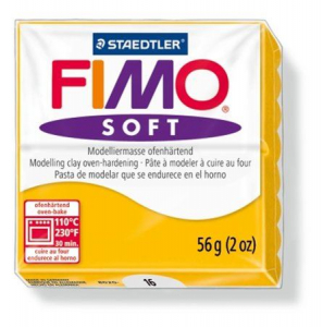 FIMO "Soft" gyurma 56g égethető napsárga (8020-16)