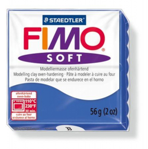 FIMO "Soft" gyurma 56g égethető fényes kék (8020-33)