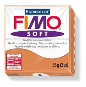 FIMO "Soft" gyurma 56g égethető konyak (8020-76)