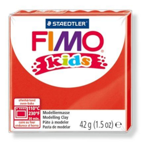 FIMO "Kids" gyurma 42g égethető piros (8030-2)