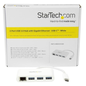 StarTech.com USB/Ethernet Combo Hub  (HB30C3A1GEA)