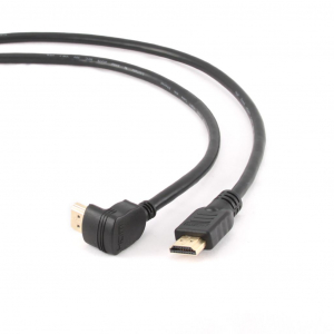 Gembird Cablexpert Monitor adatkábel HDMI male-male 3m 90 fok aranyozott csatlakozó (CC-HDMI490-10)