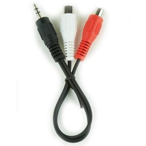 Gembird Cablexpert audio kábel Jack 3.5mm Male --> 2x RCA (CINCH) Female 20cm (CCA-406)