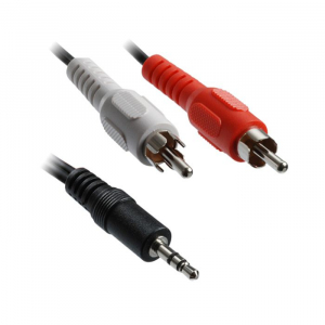 Gembird Cablexpert audio kábel Jack 3,5mm Male --> 2x RCA (CINCH) Male 20cm  (CCA-458/0.2)