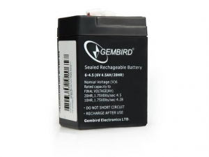 Gembird 6V 4.5AH csere akkumulátor (BAT-6V4.5AH)