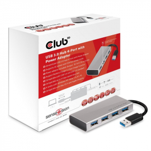 CLUB3D SenseVision 4 portos USB 3.0 HUB (CSV-1431)