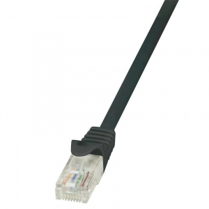 LogiLink EconLine U/UTP patch kábel CAT6 10m fekete  (CP2093U)