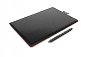 One by Wacom Medium fekete-piros  (CTL-672-N/COR)
