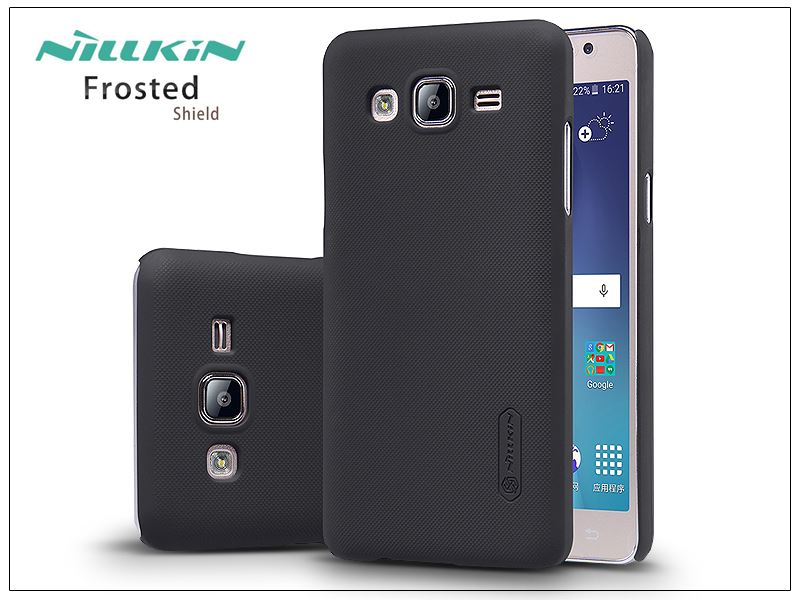 Nillkin Frosted Shield Samsung SM-G550 Galaxy On5 hátlap kijelzővédő fóliával fekete (NL110274)