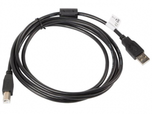 Lanberg USB 2.0 A-B összekötő kábel 1.8m ferrite fekete (CA-USBA-11CC-0018-BK)