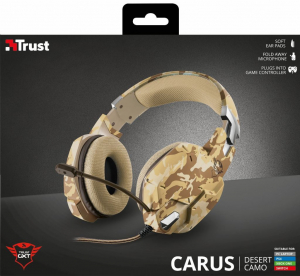 Trust GXT 322D Carus sivatag álcafestéses gamer headset (22125)