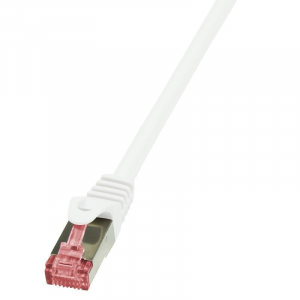 LogiLink S/FTP PIMF patch kábel CAT6 10m fehér  (CQ2091S)