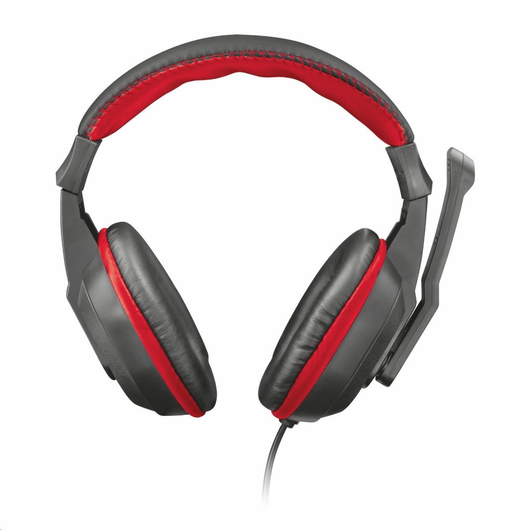 Trust Ziva gamer headset fekete-piros (21953)