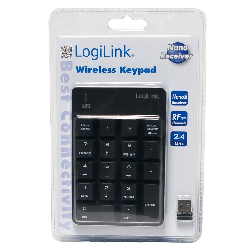LogiLink vezeték nélküli numerikus billentyűzet (ID0120)