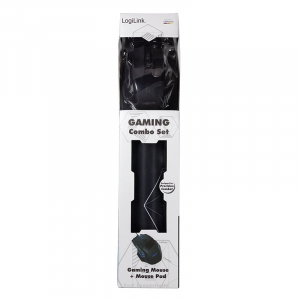 LogiLink ID0162 Gaming optikai egér + egérpad fekete USB