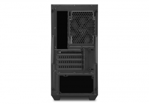Sharkoon S1000 táp nélküli Micro-ATX ház fekete (4044951013937)