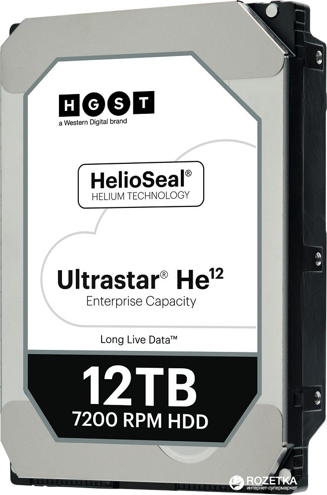 12TB Western Digital / Hitachi Ultrastar HC520 3.5" 7200rpm SATA szerver winchester (HUH721212ALE604/0F30146)