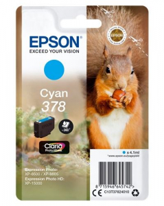 Epson 378 Claria Photo tintapatron cián (C13T37824010)