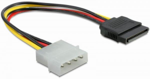 DeLock DL60100 Cable Power 4pin female - straight -> SATA HDD