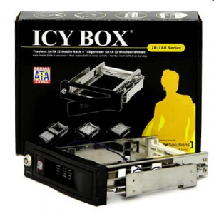 RaidSonic ICY BOX Mobile Rack IB-168SK-B SATA fekete