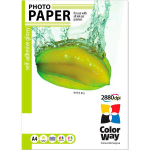 ColorWay CW-PGS1358050A4 High Glossy öntapadós fotópapír A4/50db fényes