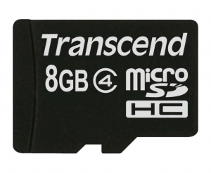 8GB microSDHC Transcend Class4 memoriakártya (TS8GUSDC4)