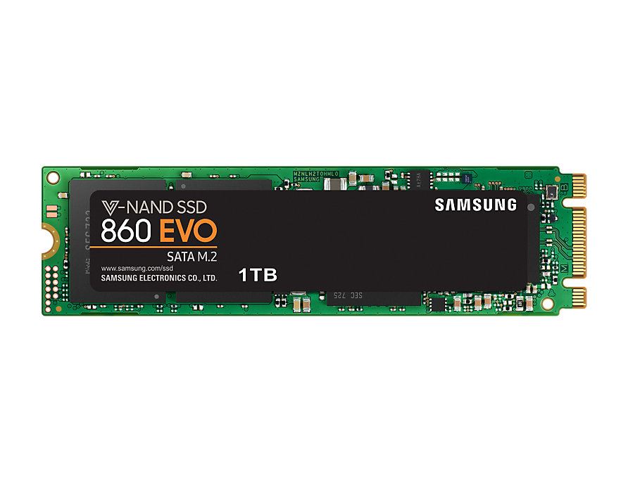1TB Samsung 860 EVO M.2 SSD meghajtó (MZ-N6E1T0BW)