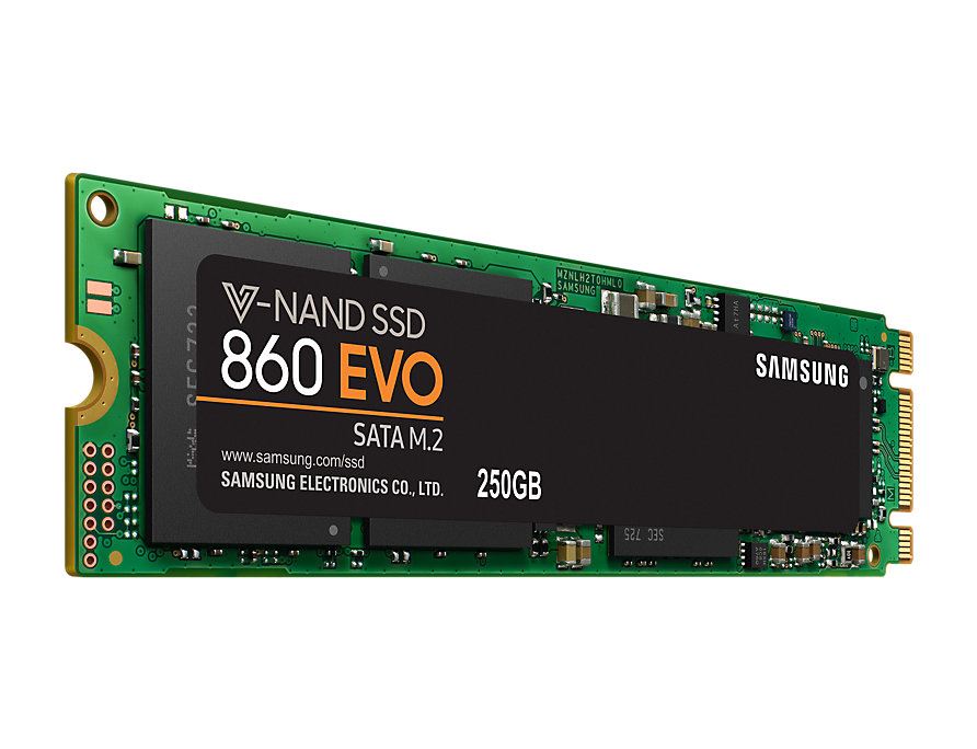 250GB Samsung 860 EVO M.2 SSD meghajtó (MZ-N6E250BW)