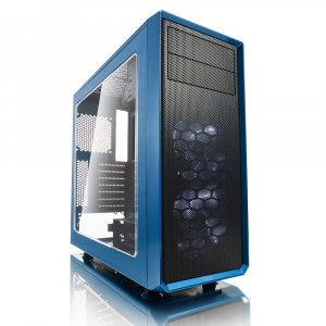 Fractal Design Focus G Petrol Blue táp nélküli ablakos ház kék (FD-CA-FOCUS-BU-W)