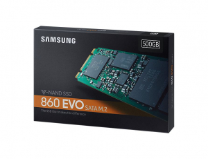 500GB Samsung 860 EVO M.2 SSD meghajtó (MZ-N6E500BW)