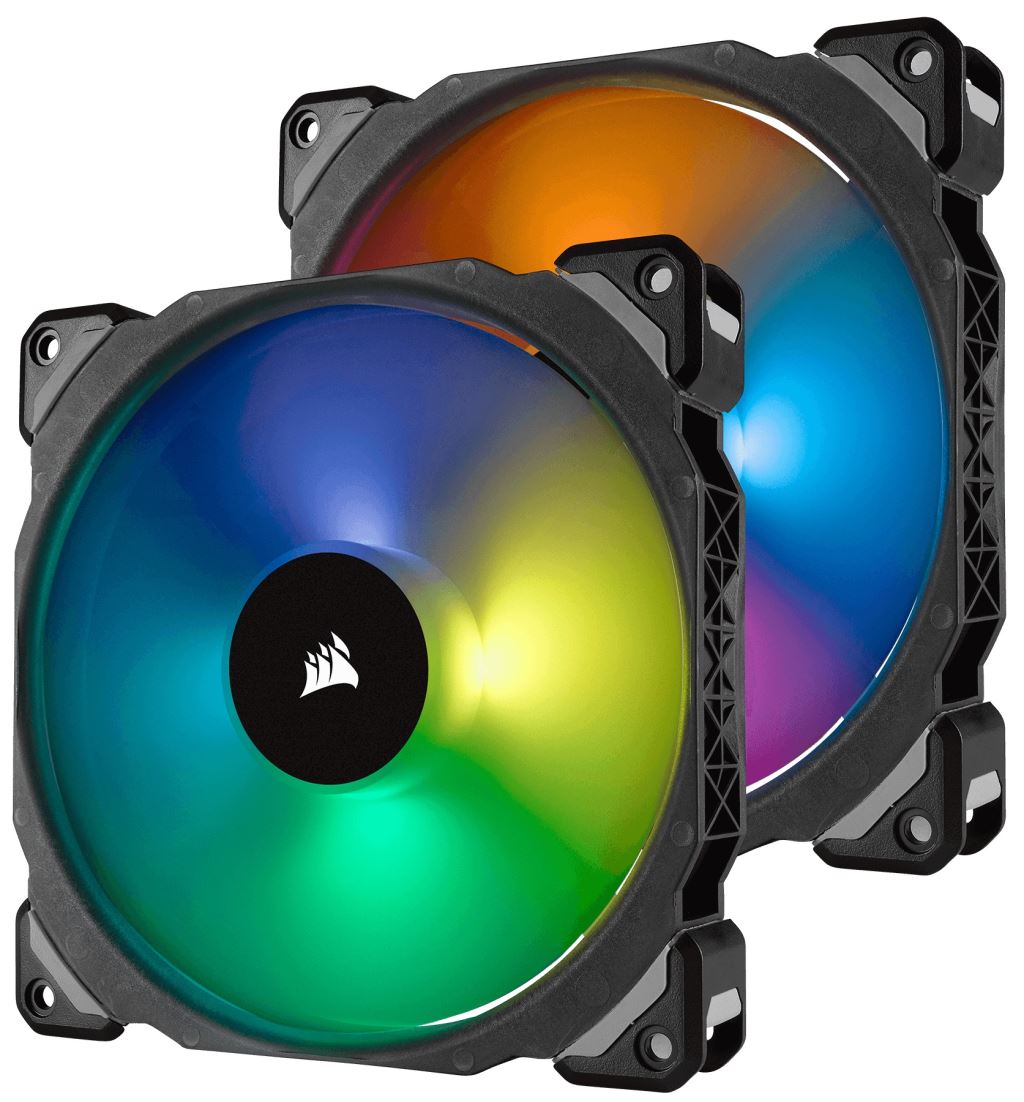 Corsair ML140 PRO RGB LED Premium 140mm ház hűtő (2db) LED szabályozóval (CO-9050078-WW)