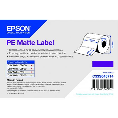 Epson PE címke (C33S045714)