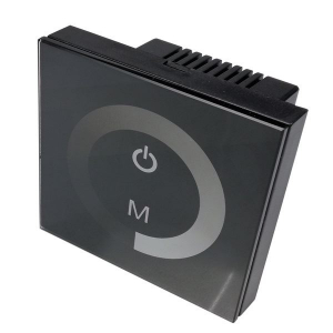 Optonica LED dimmer fali fekete &uuml;vegpanel RGB szalaghoz &eacute;rintő vez&eacute;rl&eacute;ssel (AC6318)